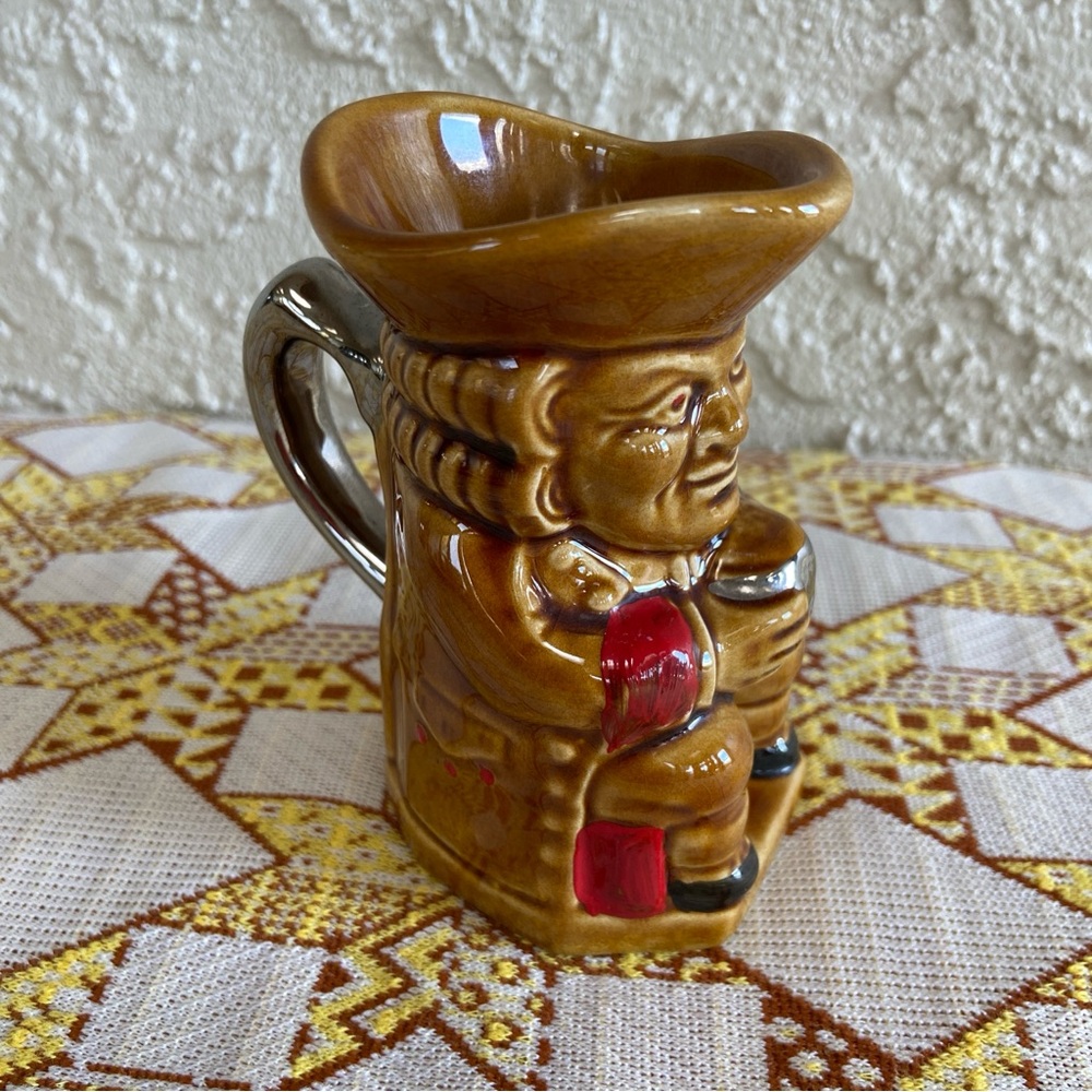 Lord Nelson Pottery Vintage Porcelain 4” Toby Jug Character Pitcher 60s or 70s